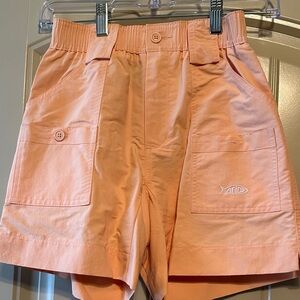 AFTCO boys Coral Cargo Shorts
